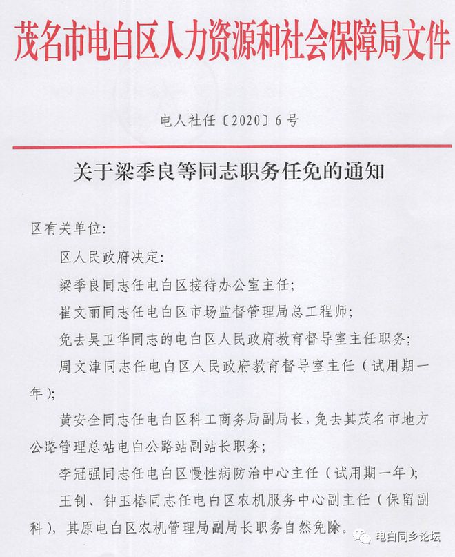 电白县剧团人事任命最新动态